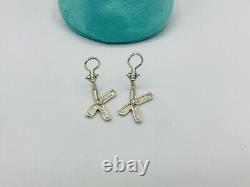 Vintage Tiffany & Co Sterling Silver Paloma Picasso Signature X Earrings