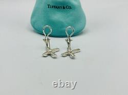 Vintage Tiffany & Co Sterling Silver Paloma Picasso Signature X Earrings