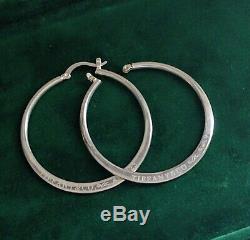 Vintage Tiffany Elsa Peretti Sterling Silver 925 Hoop Earrings