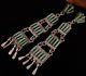 Vintage Zuni R H Pinto Old Pawn Needle Point Turquoise Sterling Dangle Earrings