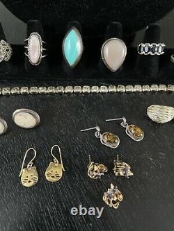Vintage and Modern Southwest STERLING Silver Jewelry Lot
