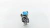 Vintage Ring Handmade Sterling Silver Ring With Blue Quartz Ring