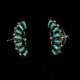 Vintage Sterling Silver. 925 Stud Earrings Turquoise Old Pawn Native American
