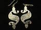 Vintage Sterling Silver Earrings By Ola Gorie Roman Beasties Design Scottish