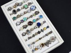 Vintage to Now Solid 925 Sterling Silver Single Stud Earrings Stone Lot 65 gr