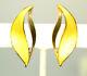 Vtg Norway Sterling Silver Yellow Guilloche Enamel Earrings Signed Hroar Prydz