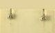 Vtg Sterling Silver Round Cut Moissanite Fire Platineve 1.00 Ctw Stud Earrings